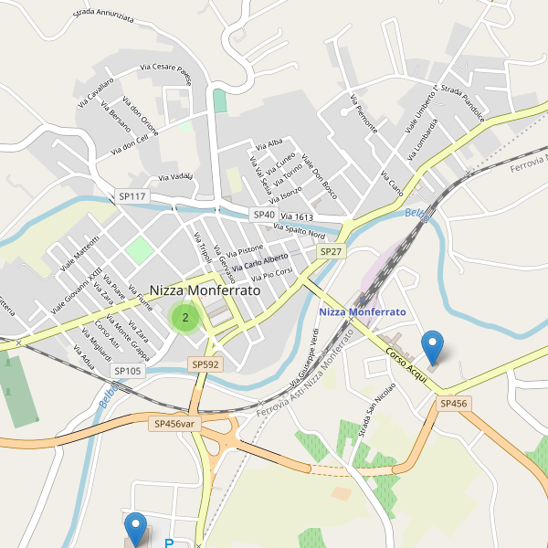 Thumbnail mappa supermercati di Nizza Monferrato