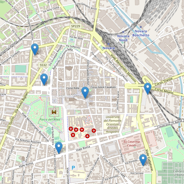 Thumbnail mappa supermercati di Novara