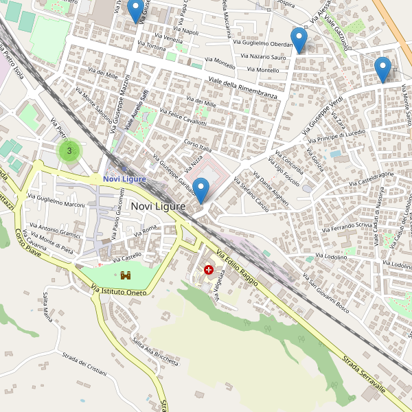 Thumbnail mappa supermercati di Novi Ligure