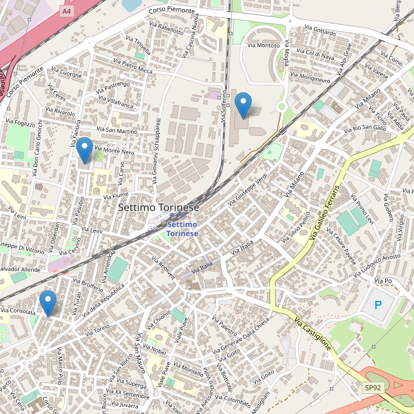 Thumbnail mappa supermercati di Settimo Torinese