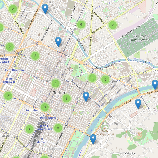 Thumbnail mappa supermercati di Torino