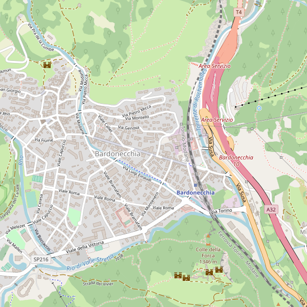 Thumbnail mappa taxi di Bardonecchia