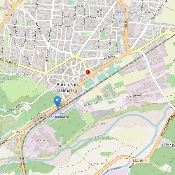 Thumbnail mappa taxi di Borgo San Dalmazzo