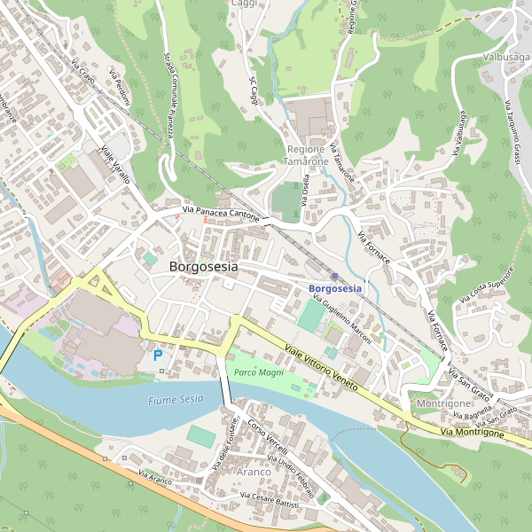 Thumbnail mappa taxi di Borgosesia