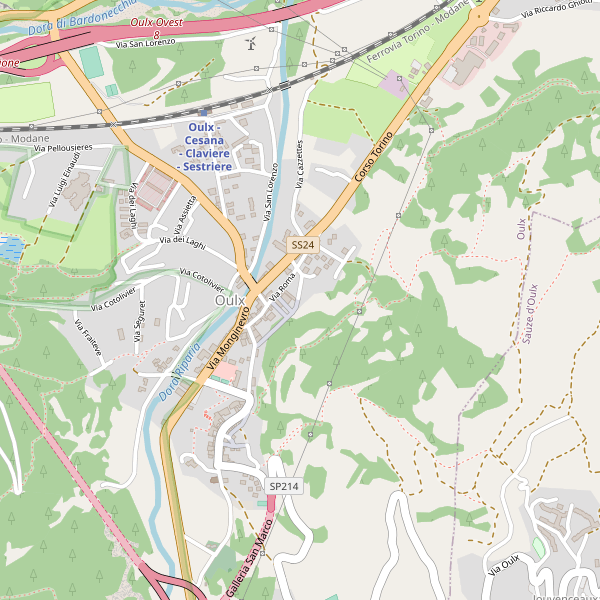 Thumbnail mappa taxi di Oulx