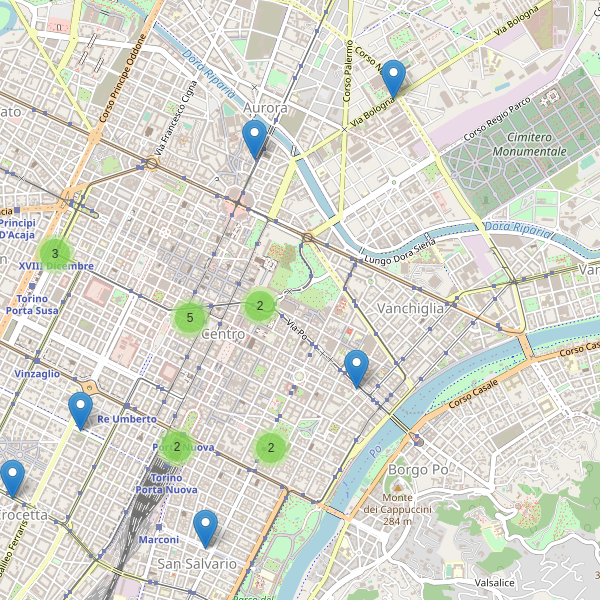 Thumbnail mappa taxi di Torino