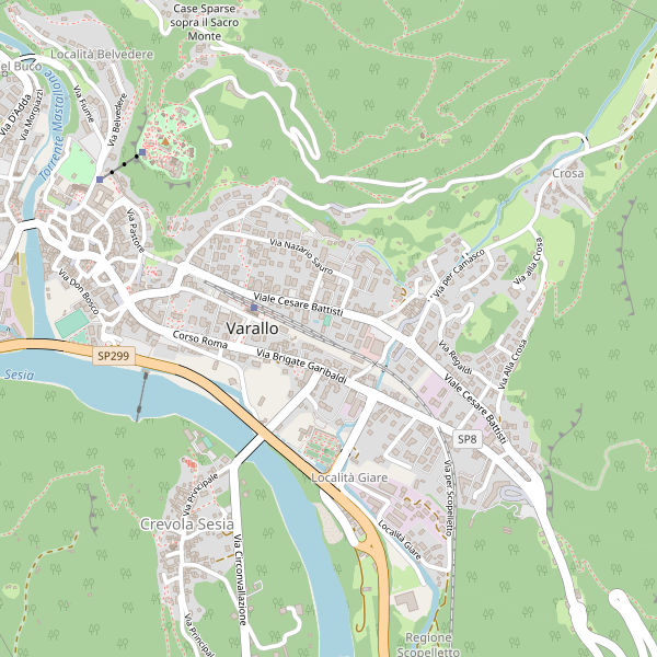 Thumbnail mappa taxi di Varallo