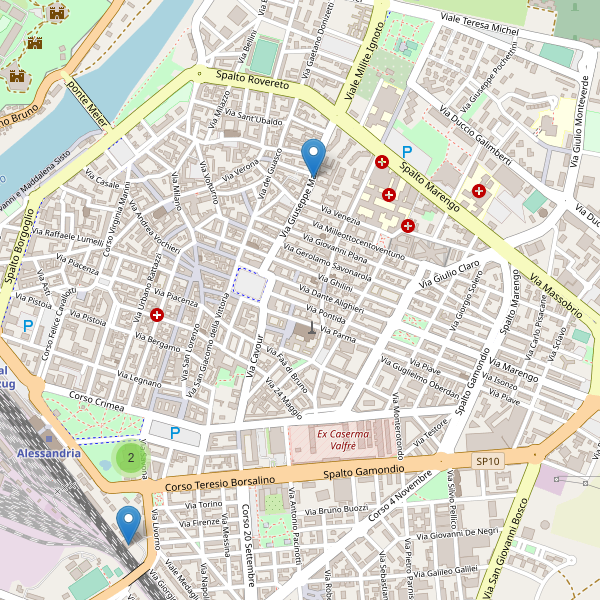 Thumbnail mappa teatri di Alessandria