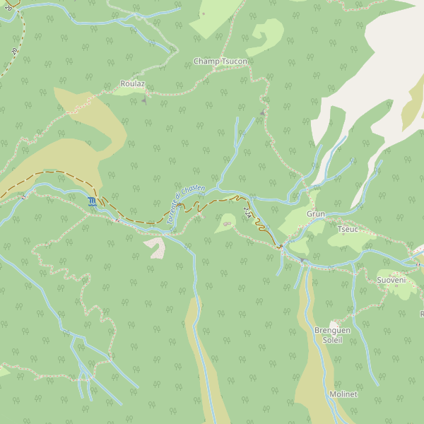 Thumbnail mappa stradale di Challand-Saint-Anselme