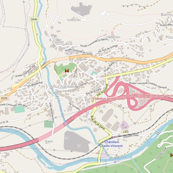 Thumbnail mappa campeggi di Chatillon