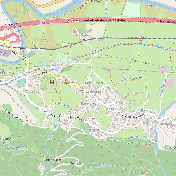 Thumbnail mappa supermercati di Fénis