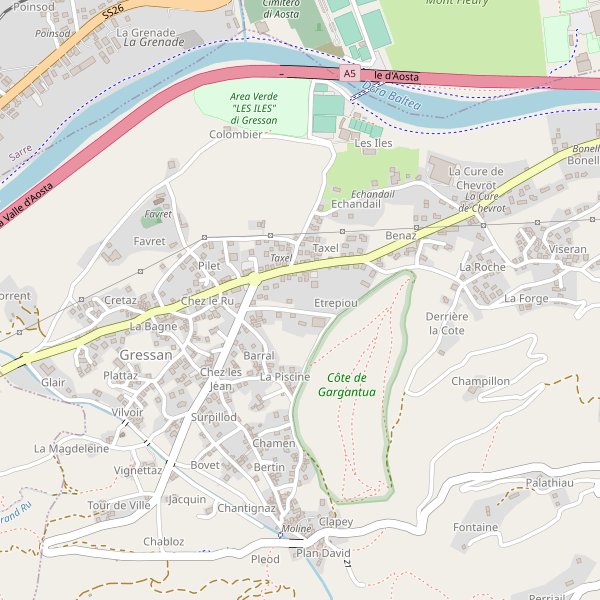 Thumbnail mappa biblioteche di Gressan