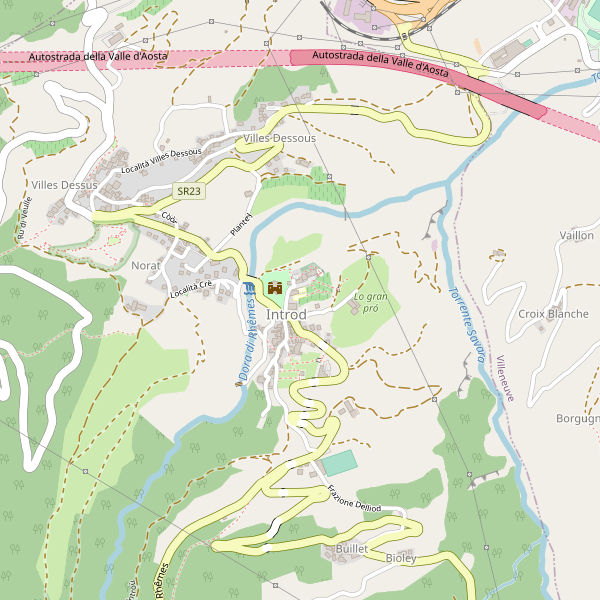 Thumbnail mappa hotel di Introd