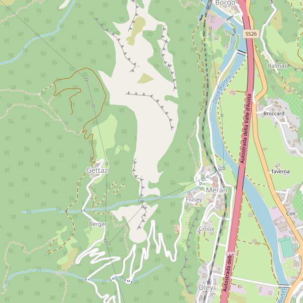 Thumbnail mappa stradale di Montjovet