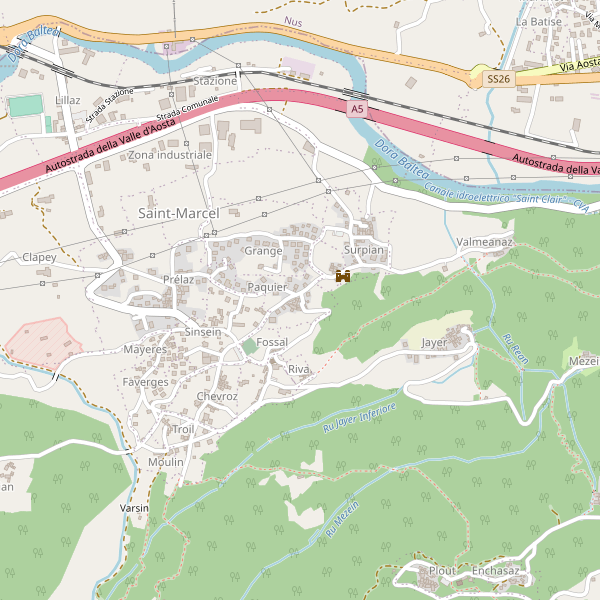 Thumbnail mappa ristoranti di Saint-Marcel