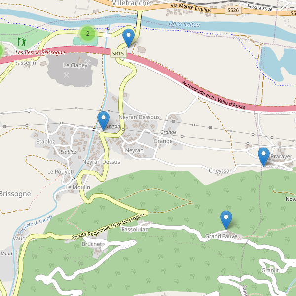 Thumbnail mappa parcheggi di Brissogne