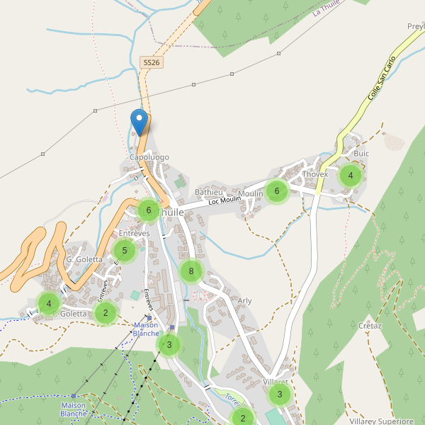 Thumbnail mappa parcheggi di La Thuile