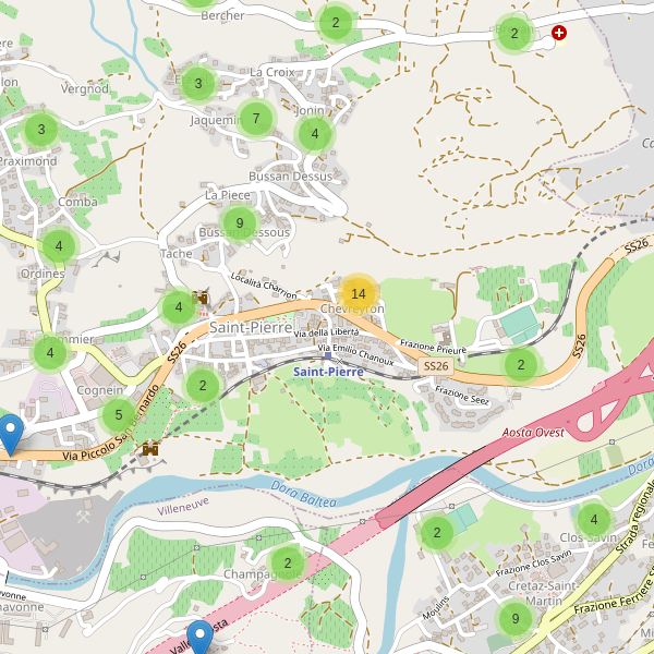 Thumbnail mappa parcheggi di Saint-Pierre