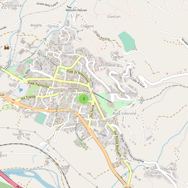 Thumbnail mappa scuole di Saint-Vincent