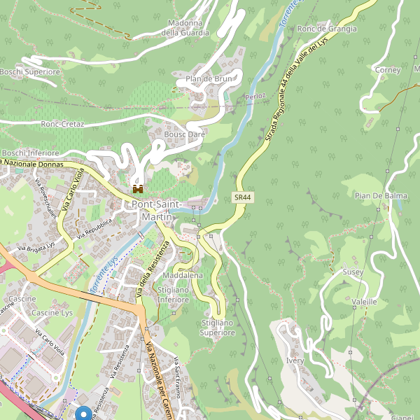 Thumbnail mappa stazioni di Pont-Saint-Martin