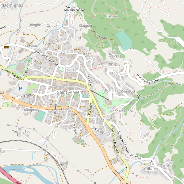 Thumbnail mappa stazioni di Saint-Vincent