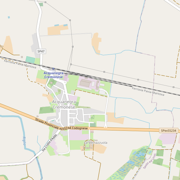 Thumbnail mappa stradale di Acquanegra Cremonese