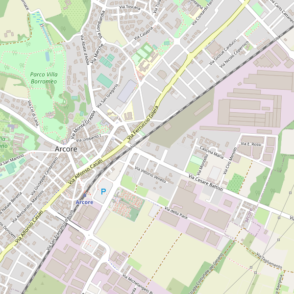 Thumbnail mappa stazionibus di Arcore