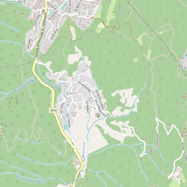 Thumbnail mappa stradale di Barni