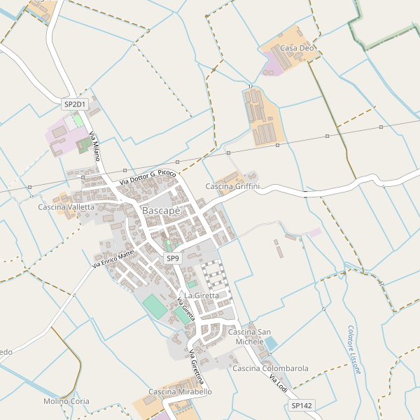 Thumbnail mappa stradale di Bascapè