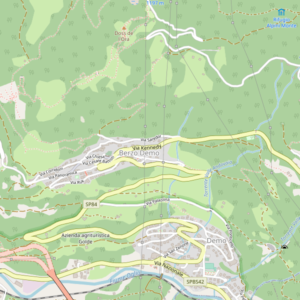 Thumbnail mappa stradale di Berzo Demo