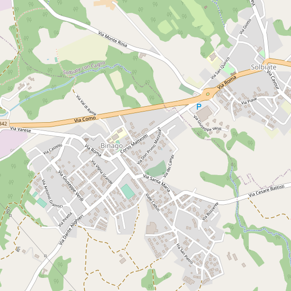 Thumbnail mappa stradale di Binago