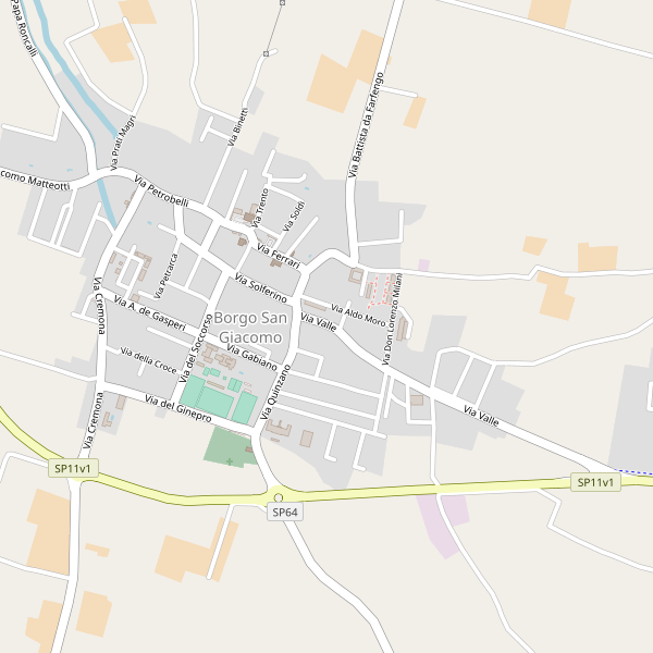 Thumbnail mappa stradale di Borgo San Giacomo