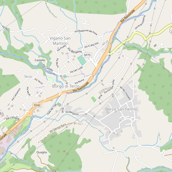 Thumbnail mappa stradale di Borgo di Terzo