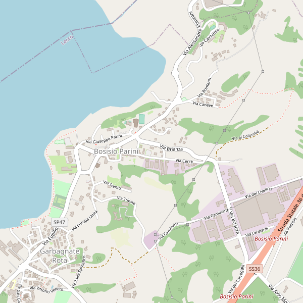 Thumbnail mappa stradale di Bosisio Parini