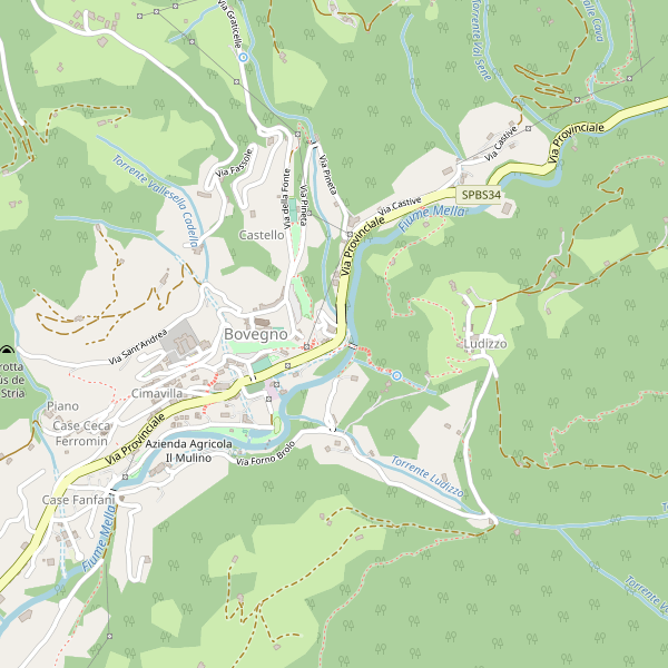Thumbnail mappa stradale di Bovegno