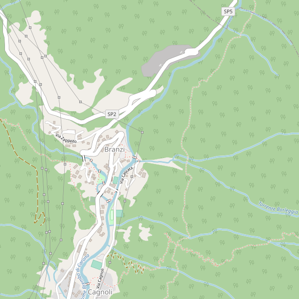 Thumbnail mappa stradale di Branzi