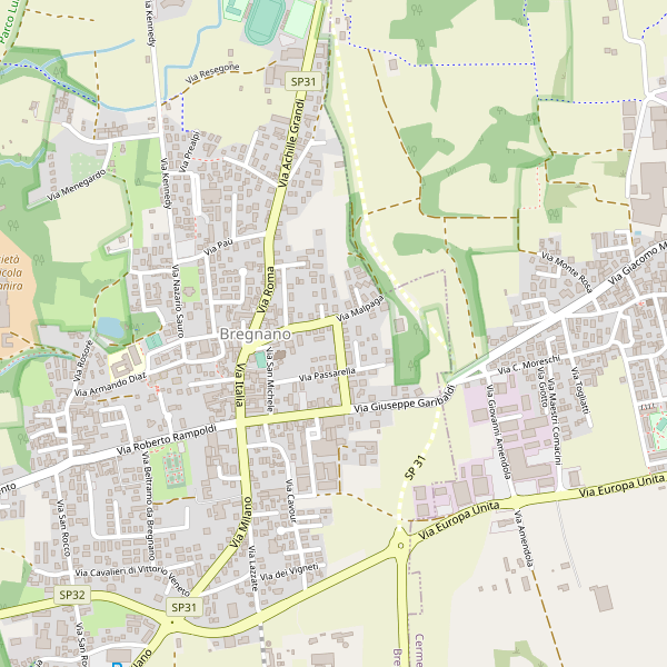 Thumbnail mappa stradale di Bregnano