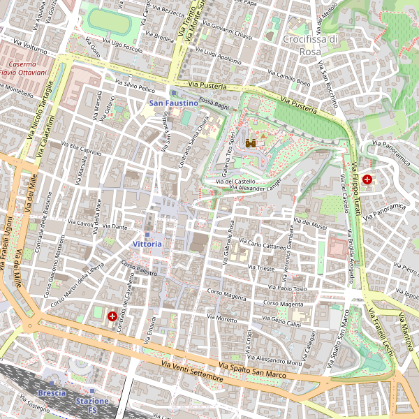 Thumbnail mappa stradale di Brescia