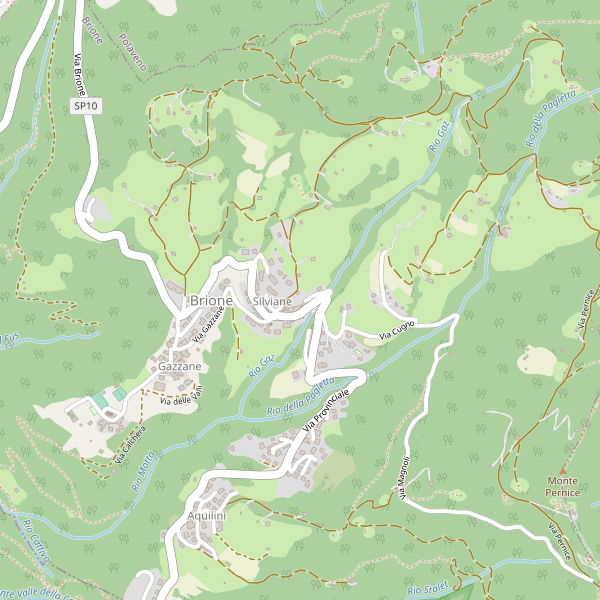 Thumbnail mappa stradale di Brione (BS)
