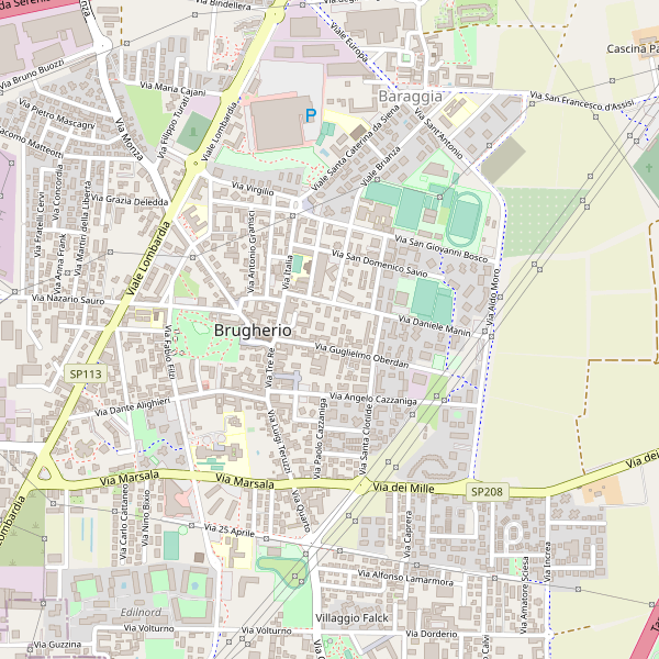 Thumbnail mappa stradale di Brugherio