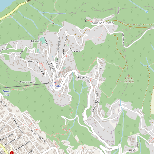 Mappa farmacie di Brunate Lombardo Geosystems