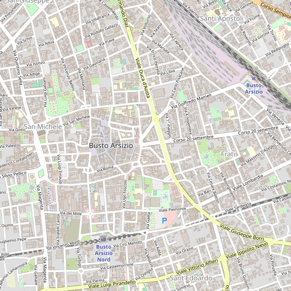 Thumbnail mappa stradale di Busto Arsizio