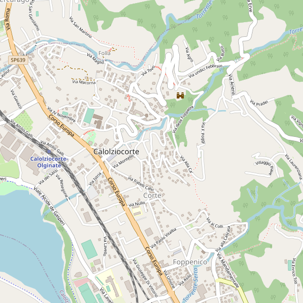 Thumbnail mappa stradale di Calolziocorte