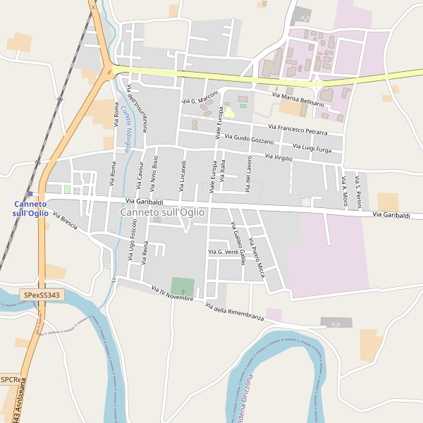 Thumbnail mappa stradale di Canneto sull'Oglio