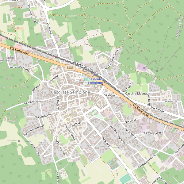 Thumbnail mappa informazioni di Casorate Sempione