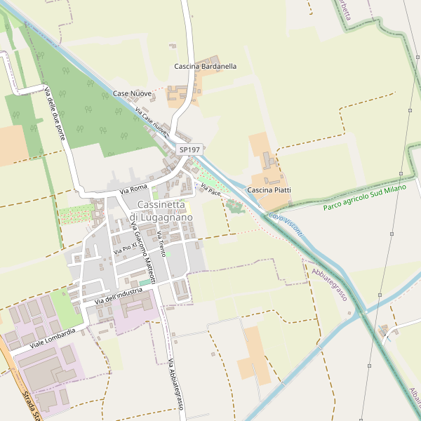 Thumbnail mappa stradale di Cassinetta di Lugagnano