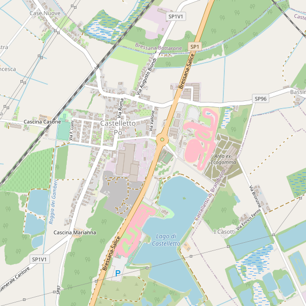 Thumbnail mappa stazioni di Castelletto di Branduzzo