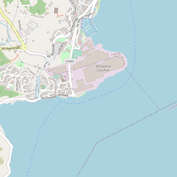 Thumbnail mappa stradale di Castro (BG)
