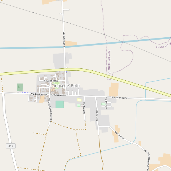Thumbnail mappa stradale di Cingia de' Botti