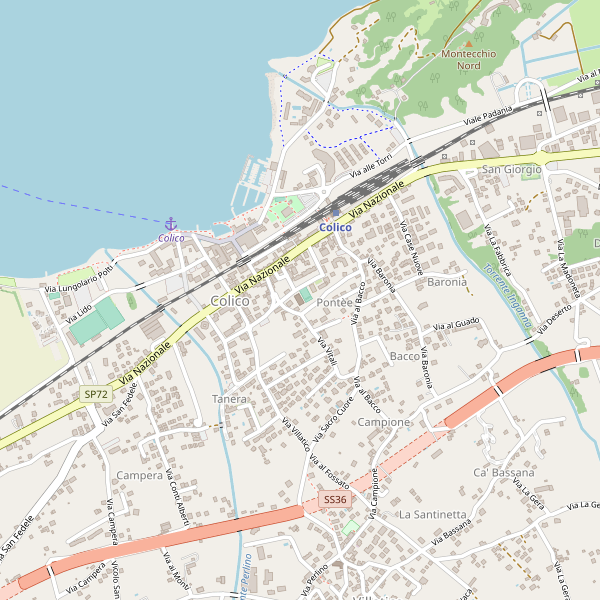 Thumbnail mappa stradale di Colico